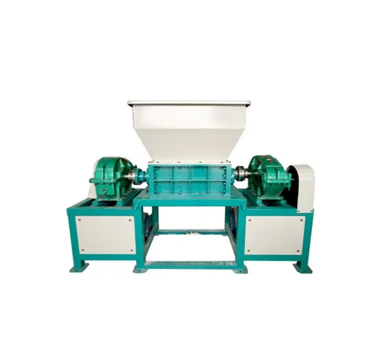 Double Shaft Waste Crushing Scrap Metal Car Tire Shredder Fabric Rubber Textile Shredding Crushing Plastic Tyre Recycling Machine Rubber Grinding Machine